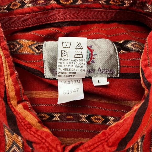 Territory Ahead Button Shirt Size L Rustic Western - Picture 6 of 11
